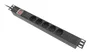 Lanberg PDU-05F-0200-BK Regleta de 5 salidas AC Tipo F 1U Negro