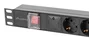 Lanberg PDU-05F-0200-BK Regleta de 5 salidas AC Tipo F 1U Negro