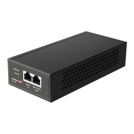 Edimax GP-103IT Inyector PoE++ Gigabit Ethernet 90W IEEE 802.3af/at/bt, 10/100/1000 Mbps, Montaje Pared, 100-240V, Negro (5 Piezas)