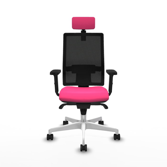 PIQUERAS Y CRESPO Silla de oficina Horna Rosa y Negro