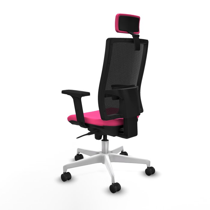 PIQUERAS Y CRESPO Silla de oficina Horna Rosa y Negro