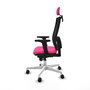 PIQUERAS Y CRESPO Silla de oficina Horna Rosa y Negro