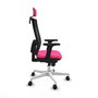 PIQUERAS Y CRESPO Silla de oficina Horna Rosa y Negro