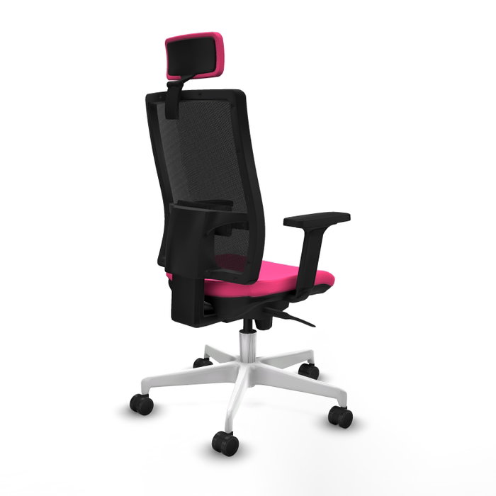 PIQUERAS Y CRESPO Silla de oficina Horna Rosa y Negro