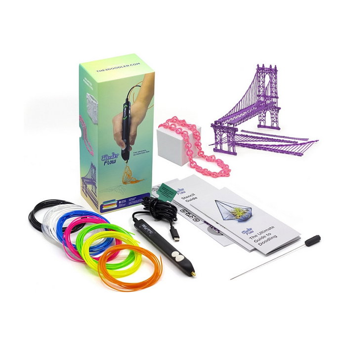 3Doodler Filamento FLOW 20 PLA, Paquete de Recarga de 20 Colores (Negro, Azul, Verde Oscuro, Rosa Oscuro, Oro, Verde, Lila, Marina, Naranja, Rosa, Transparente, Blanco, Amarillo)