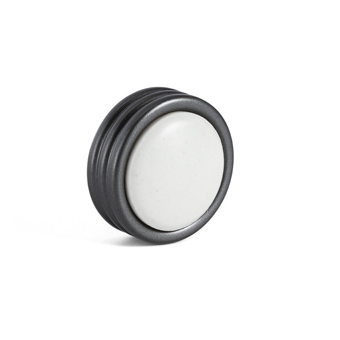 GIUSTI Tirador Zamak/Porcelana Modelo Tabor Acabado Grafito Distancia 0Mm-1 Agujero