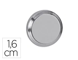 Maul Imán Cilíndrico de Neodimio 1,6 cm Diámetro, Peso Máx. 5 kg, Color Plata