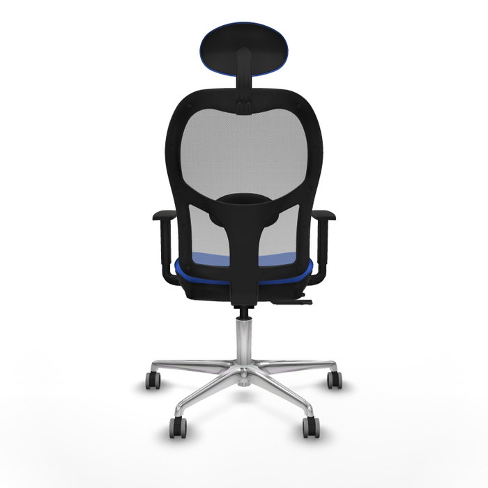 PIQUERAS Y CRESPO Silla de oficina Jorquera con mecanismo Sincro/Traslack Azul y Gris PIQUERAS Y CRESPO Silla de oficina Jorquera con mecanismo Sincro/Traslack Azul y Gris