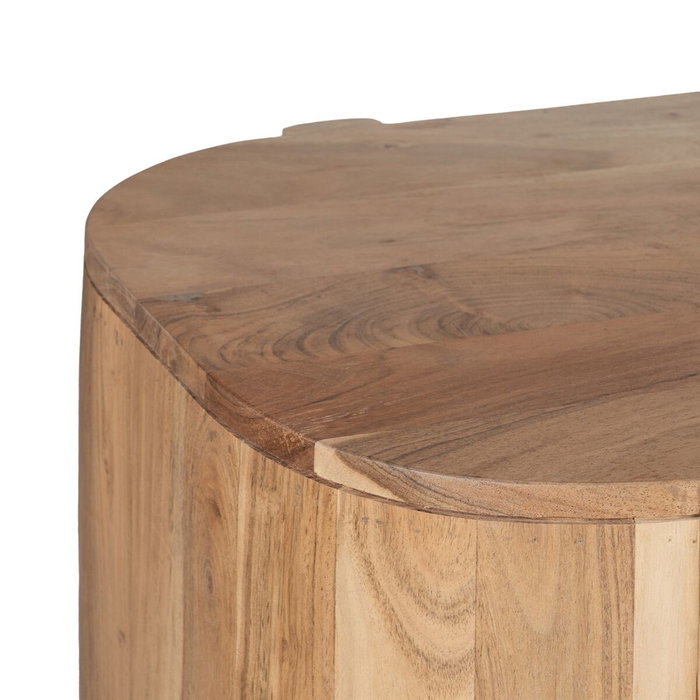 Ixia Aparador Natural de Madera de Acacia para Salón 180 x 40 x 80 cm