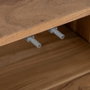 Ixia Aparador Natural de Madera de Acacia para Salón 180 x 40 x 80 cm