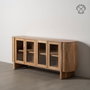 Ixia Aparador Natural de Madera de Acacia para Salón 180 x 40 x 80 cm