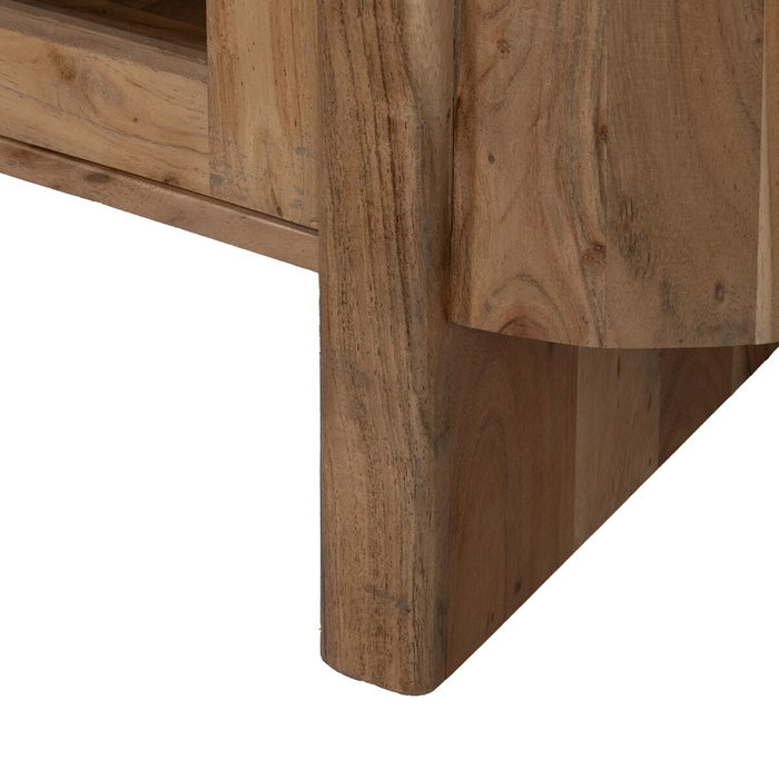 Ixia Aparador Natural de Madera de Acacia para Salón 180 x 40 x 80 cm