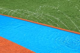 Bestway Pista Deslizante con Rampa de Salto Triple 488x214 cm +3 Años Jardin 52479