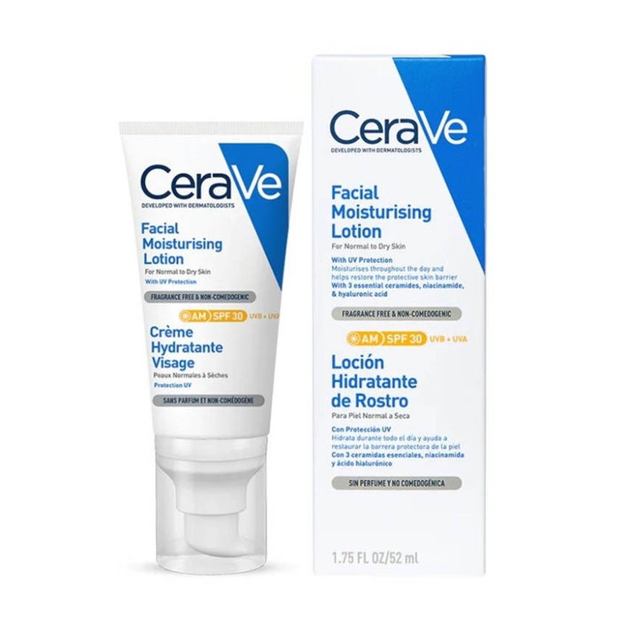 CeraVe Loción Hidratante Facial SPF 30, 52 ml