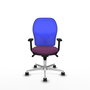 PIQUERAS Y CRESPO Silla de oficina Jorquera con mecanismo Sincro, Morado y Azul