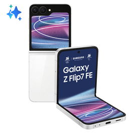 Samsung Galaxy Z Flip7 FE 5G Smartphone Plegable, 8GB RAM 256GB, Pantalla Dynamic AMOLED 2X 6.7", Cámara 50MP, Blanco