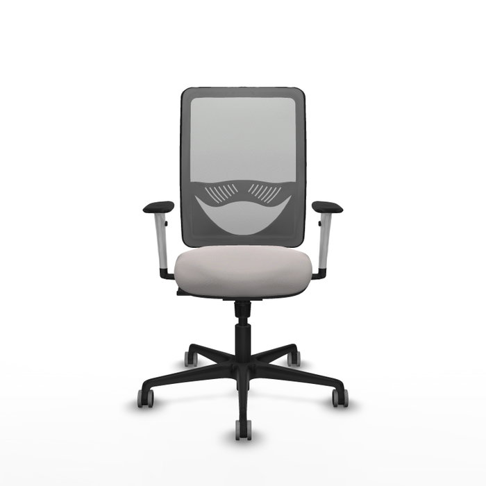 PIQUERAS Y CRESPO Silla de Oficina Zulema con Mecanismo Sincro Blanco y Gris PIQUERAS Y CRESPO Silla de Oficina Zulema con Mecanismo Sincro Blanco y Gris