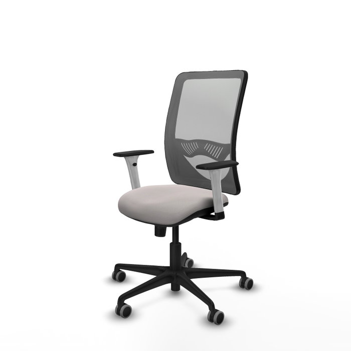 PIQUERAS Y CRESPO Silla de Oficina Zulema con Mecanismo Sincro Blanco y Gris PIQUERAS Y CRESPO Silla de Oficina Zulema con Mecanismo Sincro Blanco y Gris
