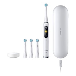 Oral-B iOSeries 9 Luxe Edition, Cepillo de dientes eléctrico White Alabaster