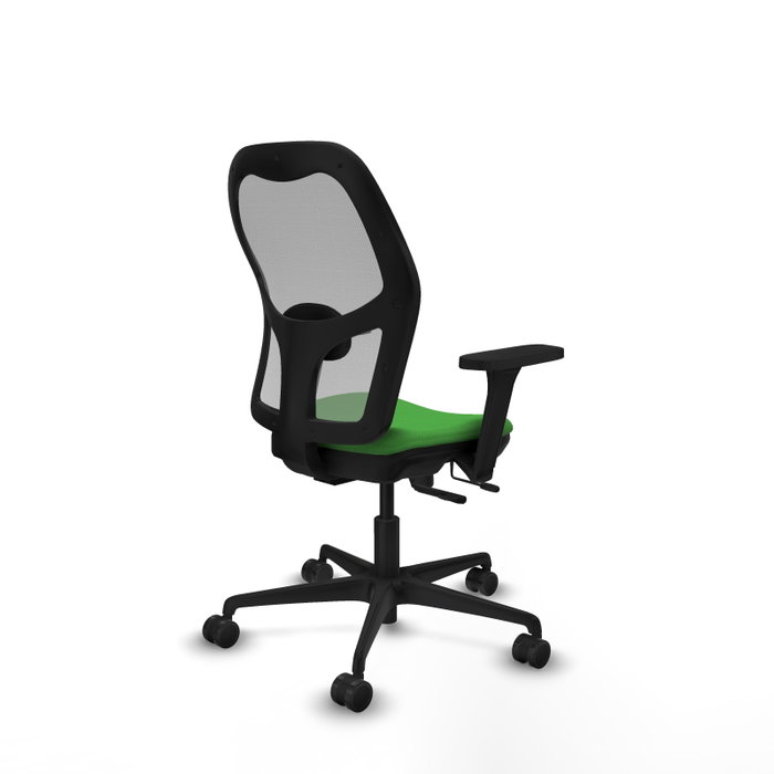 PIQUERAS Y CRESPO Silla de oficina Jorquera con mecanismo Sincro/Traslack, Verde y Gris