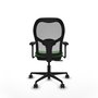PIQUERAS Y CRESPO Silla de oficina Jorquera con mecanismo Sincro/Traslack, Verde y Gris