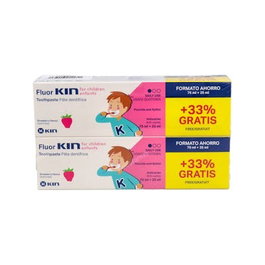 KIN Fluor Kin Infantil Pasta 75Ml+25Ml Oferta 2X1