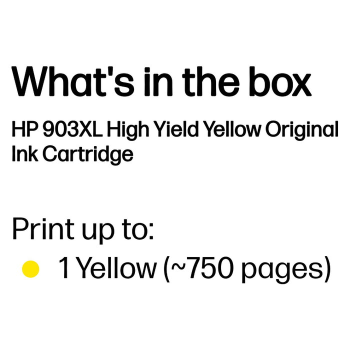 HP 903XL Cartucho de Tinta Amarillo HP 903XL Cartucho de Tinta Amarillo