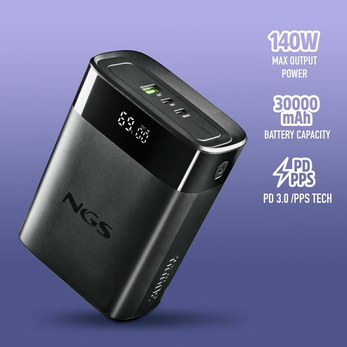 NGS Power Bank TWIX30 30000mAh 140W Negro