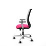 PIQUERAS Y CRESPO Silla de oficina Zulema Rosa con Malla Blanca
