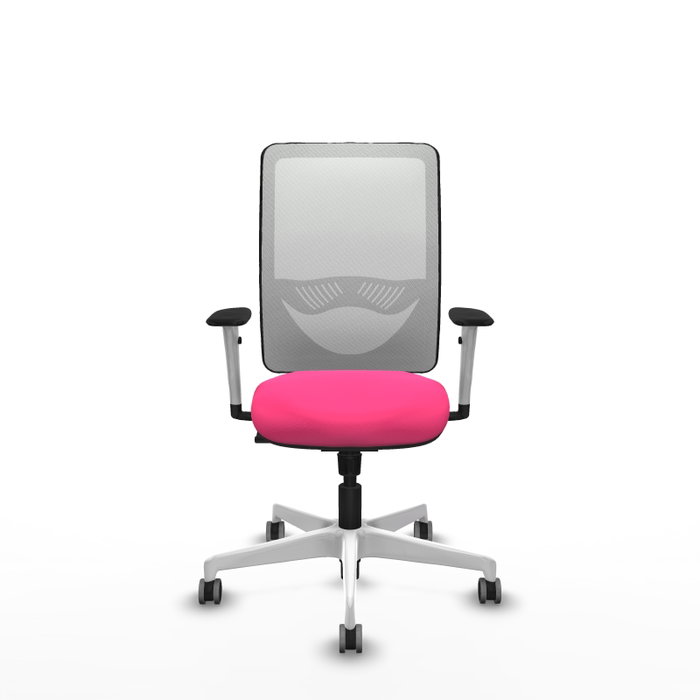 PIQUERAS Y CRESPO Silla de oficina Zulema Rosa con Malla Blanca PIQUERAS Y CRESPO Silla de oficina Zulema Rosa con Malla Blanca
