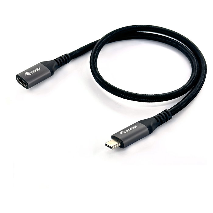 Equip Cable de Extensión USB-C a USB-C 3.2 Gen 2, 10Gbps, 100W, 1m, Negro