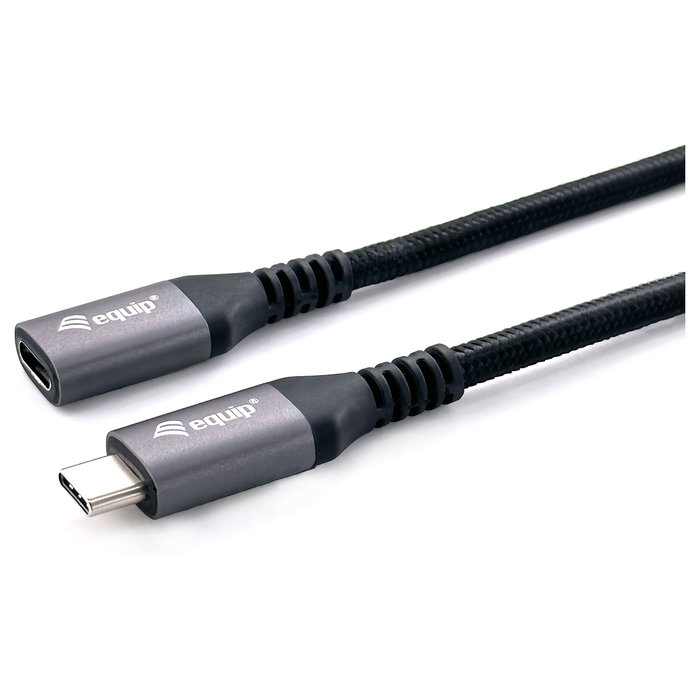 Equip Cable de Extensión USB-C a USB-C 3.2 Gen 2, 10Gbps, 100W, 1m, Negro