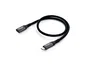 Equip Cable de Extensión USB-C 3.2 Gen 2, 1 m, USB C Macho a Hembra, 10 Gbps, Carga 100W, Aluminio, Negro