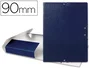 Liderpapel Carpeta para proyectos folio cartón gofrado azul