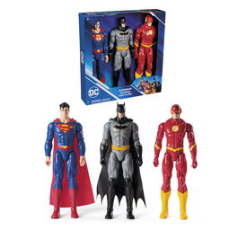 Spin Master Pack 3 Figuras Batman Superman Flash 30 Cm 6072364