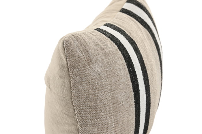 DKD Home Decor Cojín Tradicional India lino 2c25 Algodón Velvet Gris Claro 30 x 50 cm (2 Unidades)