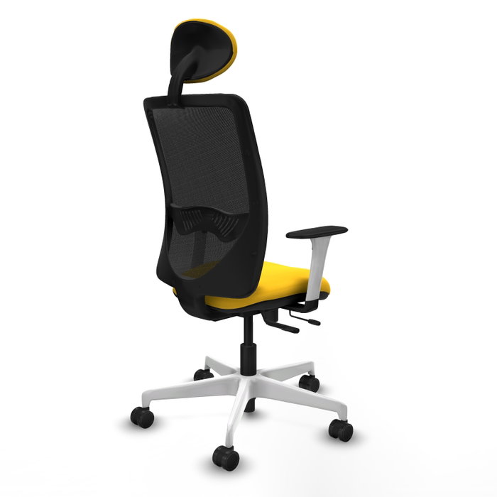 PIQUERAS Y CRESPO Silla de oficina Zulema con mecanismo Sincro/Traslack, Amarillo y Negro PIQUERAS Y CRESPO Silla de oficina Zulema con mecanismo Sincro/Traslack, Amarillo y Negro