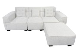 DKD Home Decor Sofá Modular de Poliéster Gris