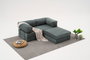 Atelier Del Sofa Sofá Esquinero Chenilla Verde 190cm