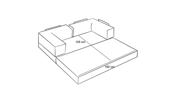 Atelier Del Sofa Sofá Esquinero Chenilla Verde 190cm