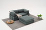 Atelier Del Sofa Sofá Esquinero Chenilla Verde 190cm