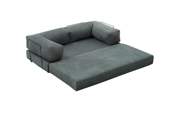 Atelier Del Sofa Sofá Esquinero Chenilla Verde 190cm