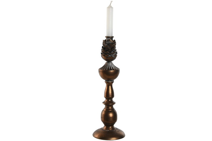 DKD Home Decor Candelabro de Metal Envejecido Dorado