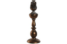DKD Home Decor Candelabro de Metal Envejecido Dorado