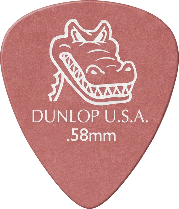 Dunlop Pack 12 Púas Gator Grip 0,58mm para Guitarra y Bajo