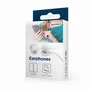 Gembird MHP-EP-001-W Auriculares Intrauditivos (In-Ear) Alámbricos para Música - Blanco - Compatibles con Smartphone, Tablet, MP3