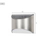 AKTIVE Pack de 4 apliques solares