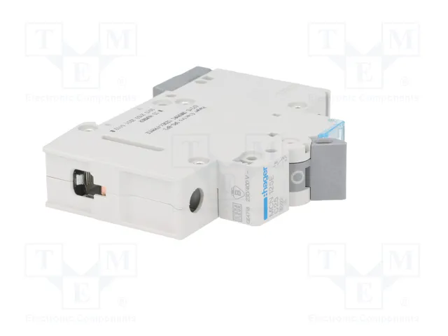 HAGER MCN125E Interruptor magnetotérmico 25A 1P 6kA HAGER MCN125E Interruptor magnetotérmico 25A 1P 6kA