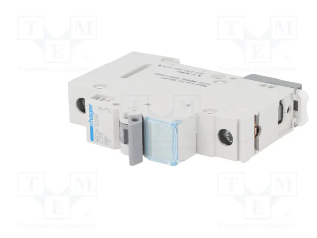 HAGER MCN125E Interruptor magnetotérmico 25A 1P 6kA HAGER MCN125E Interruptor magnetotérmico 25A 1P 6kA
