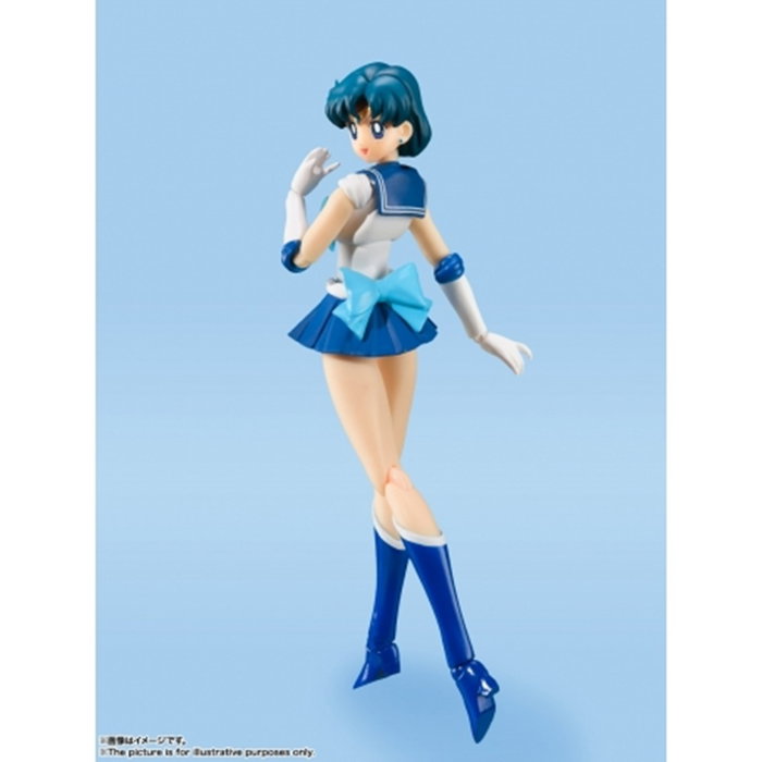 Tamashii Nations S.H. Figuarts Sailor Mercury (Ami Mizuno) de Sailor Moon Crystal ACE - Figura Articulada con Accesorios
